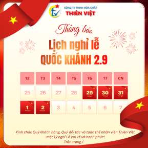 THÔNG BÁO NGHỈ LỄ 02/09/2025